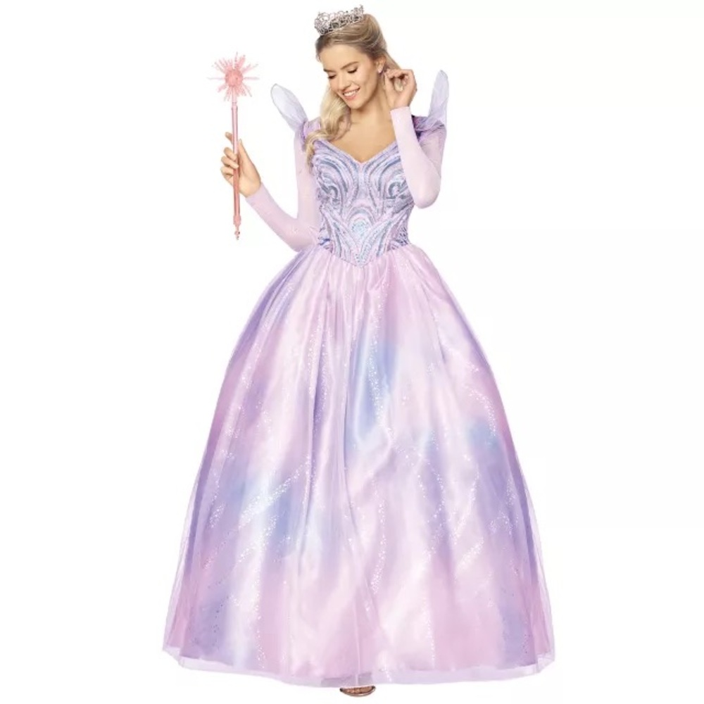 Adult Glinda Blue Dress Costume - Wicked: For Good